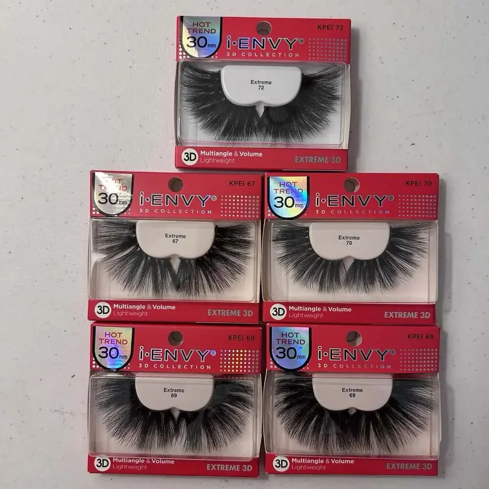 (5 PACK) Kiss I Envy Extreme 3D Lashes Multi-Angle & Volume 30MM NEW